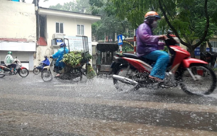Không khí lạnh yếu cuối mùa tràn về miền Bắc mưa rất to